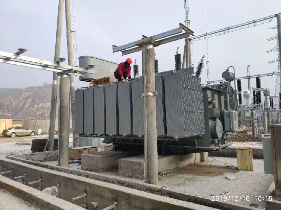 陜西地電延安永坪變電站 SSZ11-31500/110